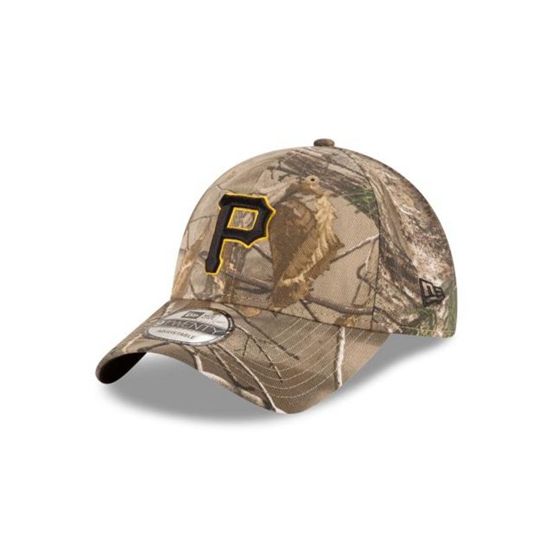 MLB Pittsburgh Pirates Realtree 9Twenty Adjustable (BVA5596) - Brown New Era Caps